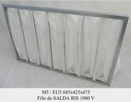 Filtr kieszeniowy EU5 do SALDA RIS 1900 V (685x425x475)