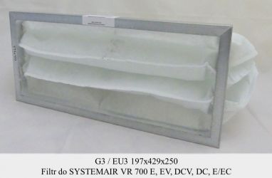 Filtr EU3 do SYSTEMAIR VR 700 (197x429x250)